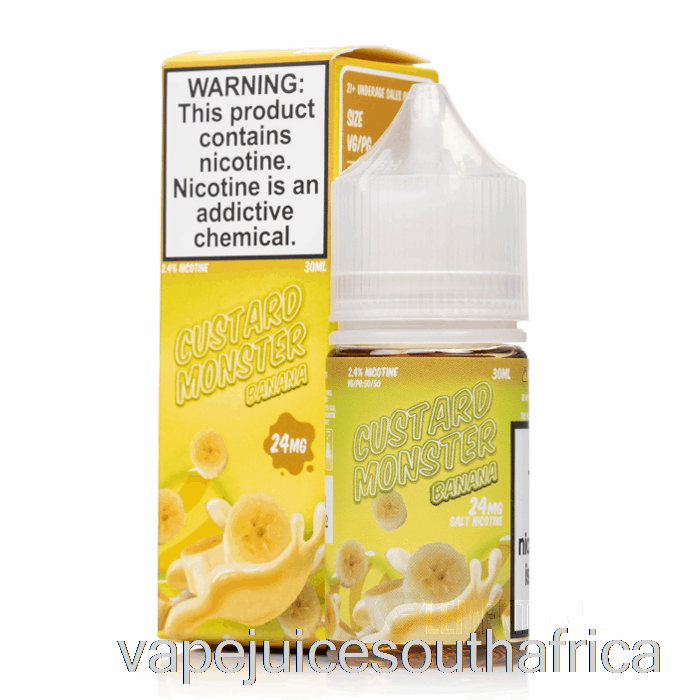 Vape Juice South Africa Banana - Custard Monster Salts - 30Ml 24Mg